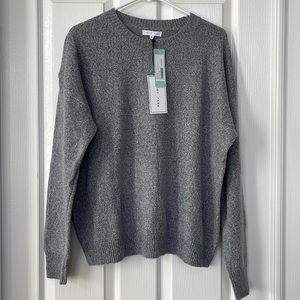 Emory Park gray knit crew neck sweater medium